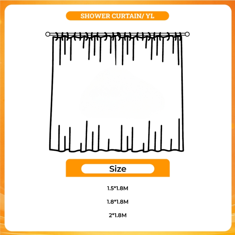 3D shower curtain - The Weeknd Shop